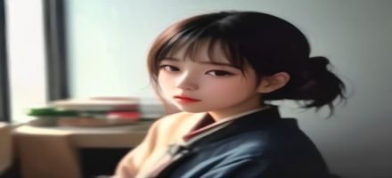 今日清纯系美女图精选——早晨薄雾中女生骑自行车穿越林荫道，背光剪影，青春活力满满