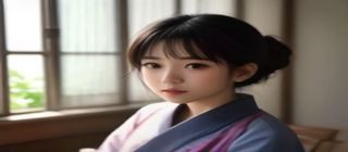 复古胶片风美女图代表作——泛黄色调的90年代风格女性人像，颗粒感强，怀旧氛围浓郁